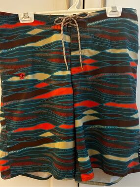 Men's Multicolor Graphic Board/ Swim Shorts